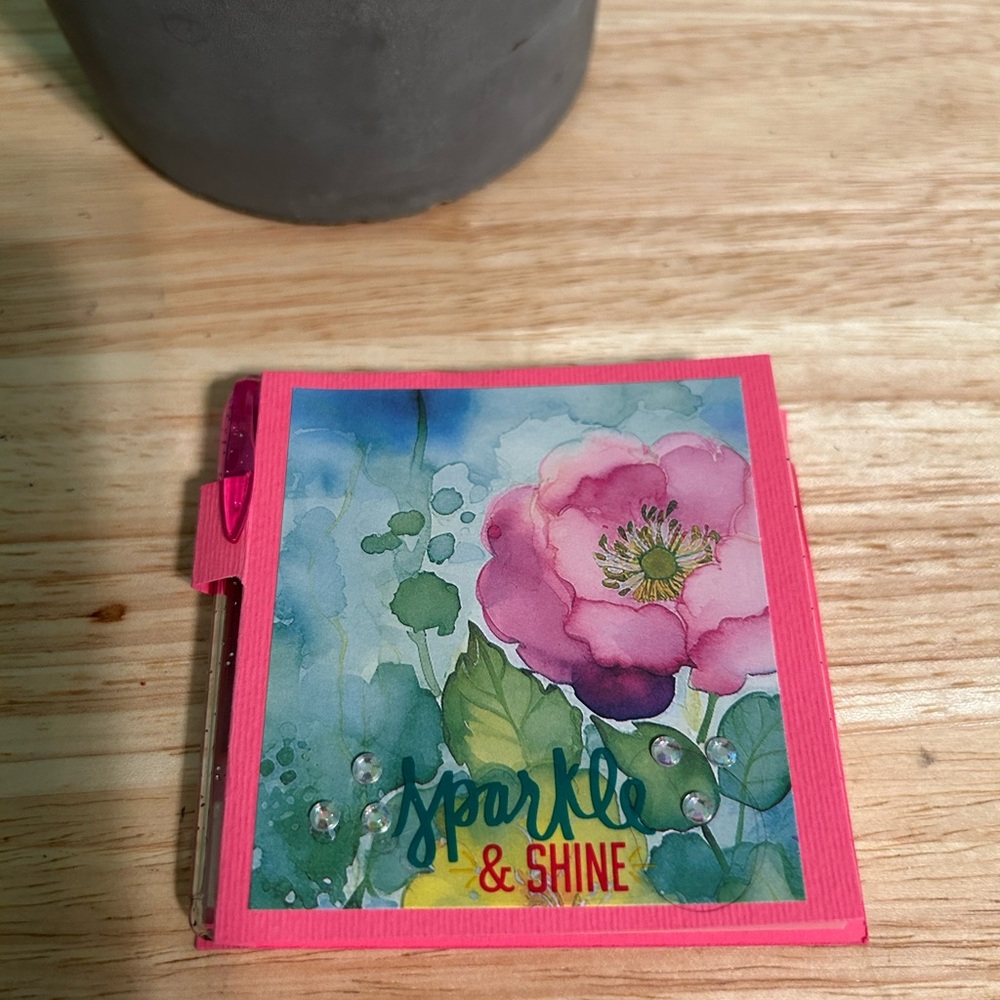 Colorful Floral Notepad Set with Pen - Picture 5 of 7